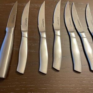 6 Cuisinart Steak Knives and 1 Paring Knife